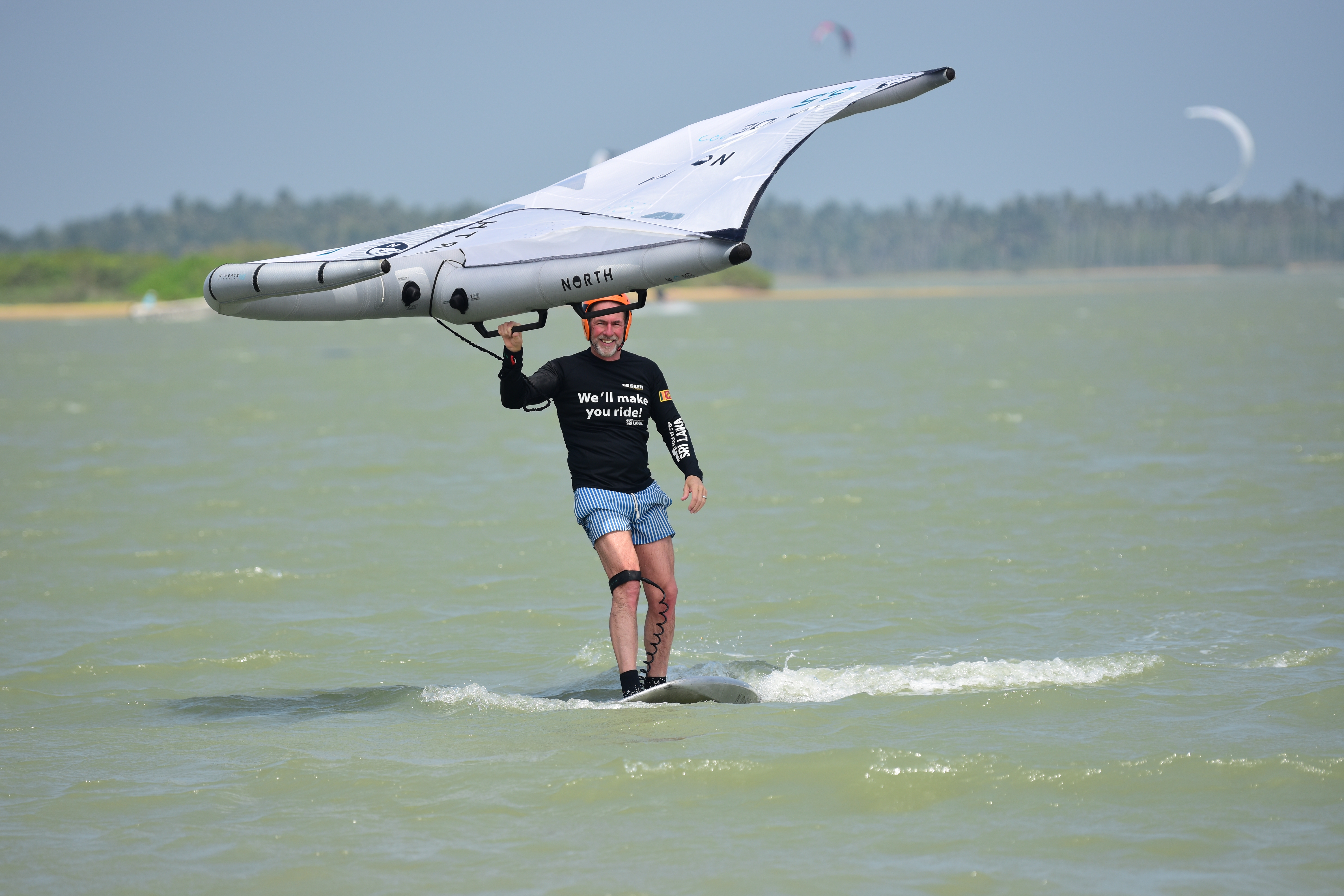 Wing foiling in Kalpitiya